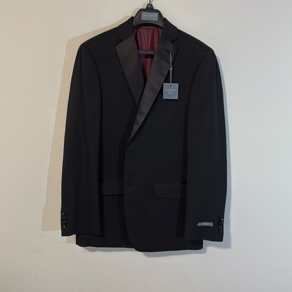 Madison black tie options blazers Tuxedo Jacket polyester and nylon blend. - Picture 1 of 16